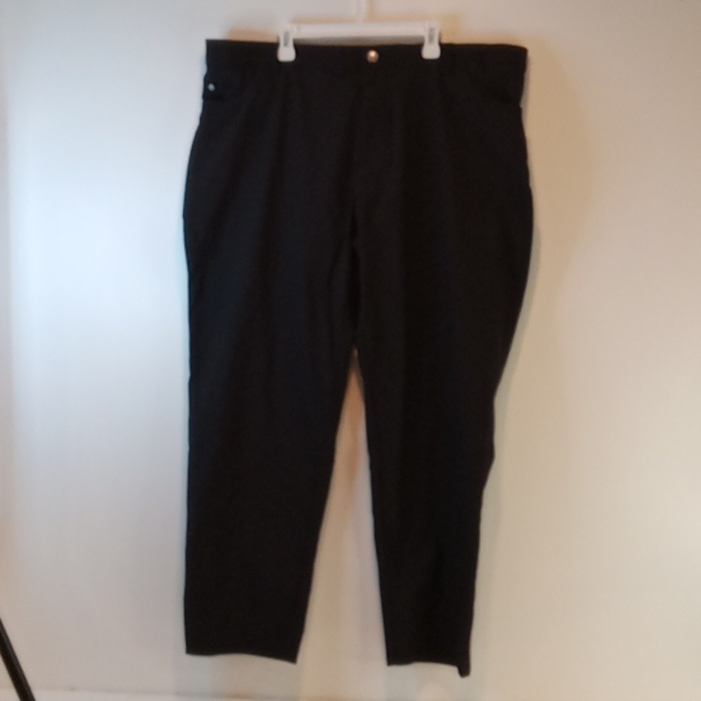 Adidas Golf Go-To 5 Pocket Pant Tapered Fit Men's Size W42×L30 Black EUC NICE!